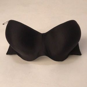 Black Strapless Bra, 38D